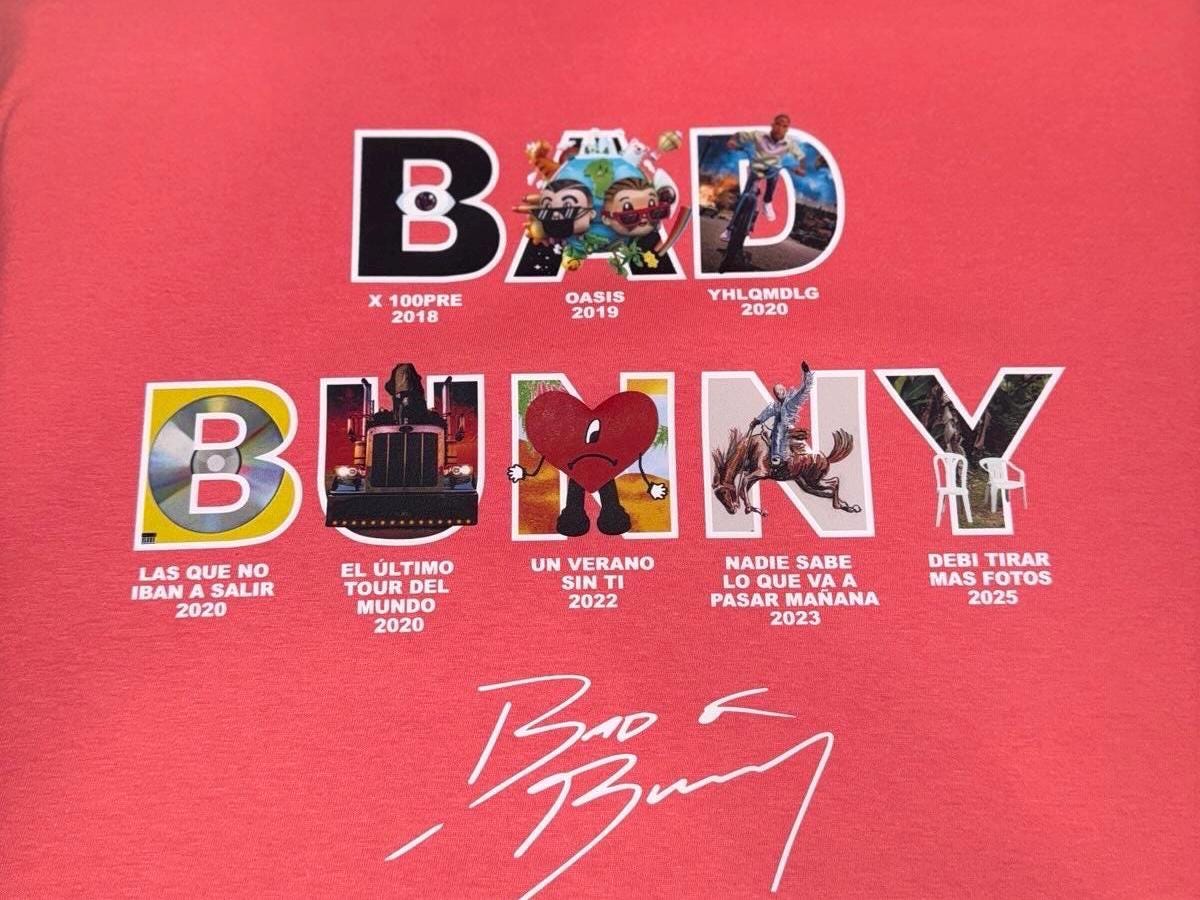 Camisas de artistas de reggueton Puertorriqueno