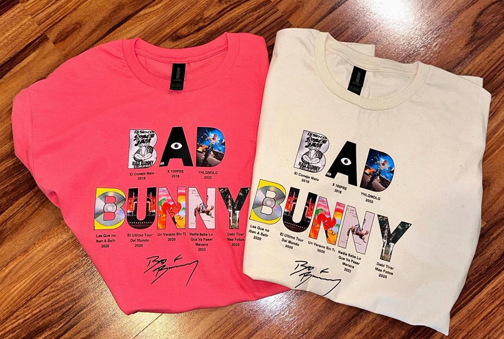 Camisas de artistas de reggueton Puertorriqueno