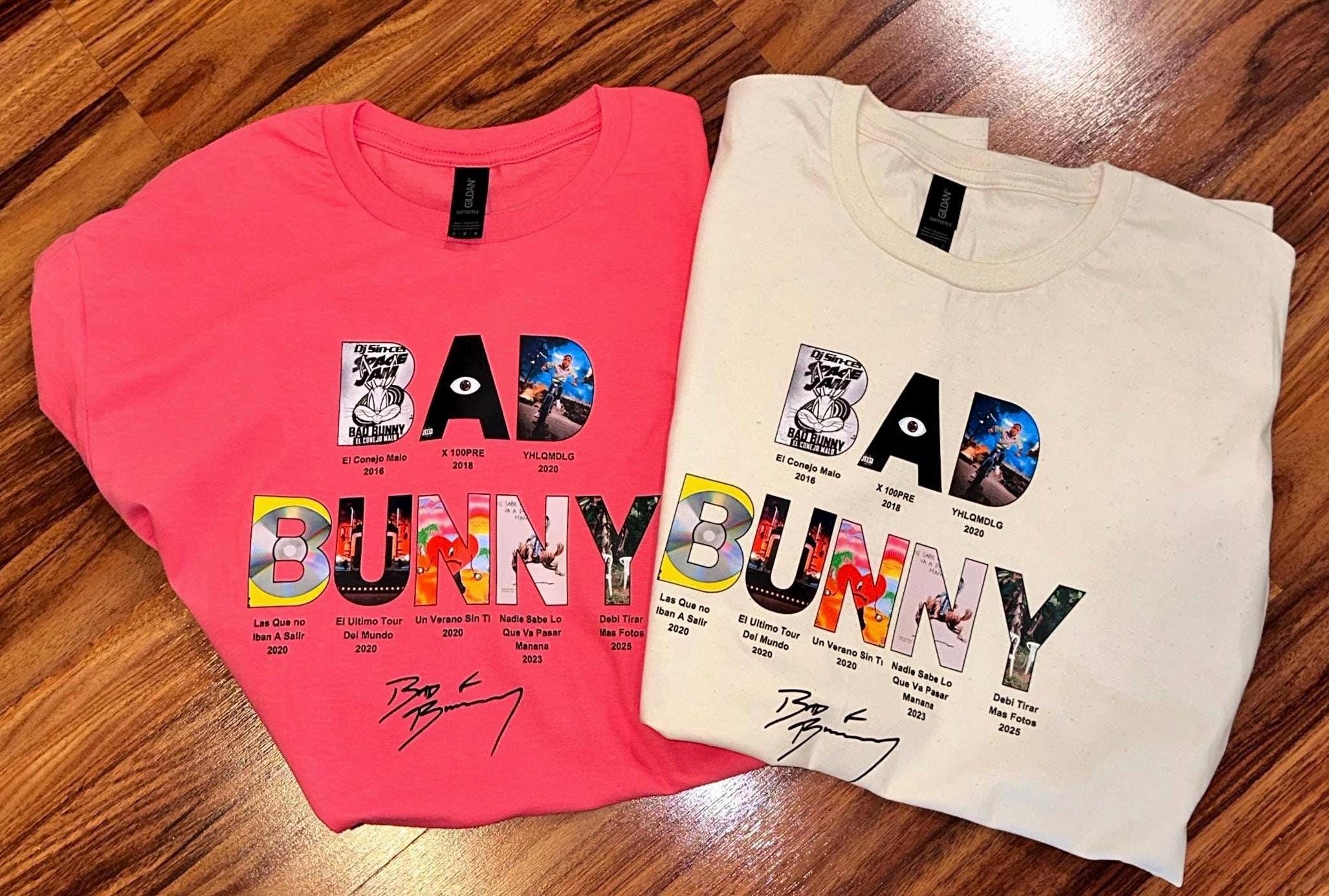 Camisas de artistas de reggueton Puertorriqueno